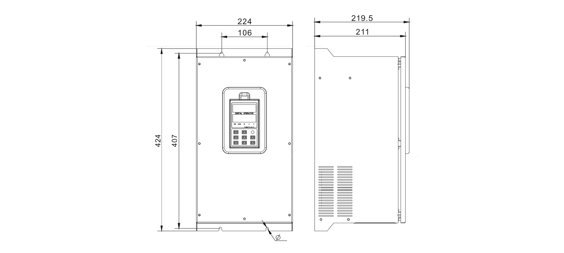 NE910 DIMENTION