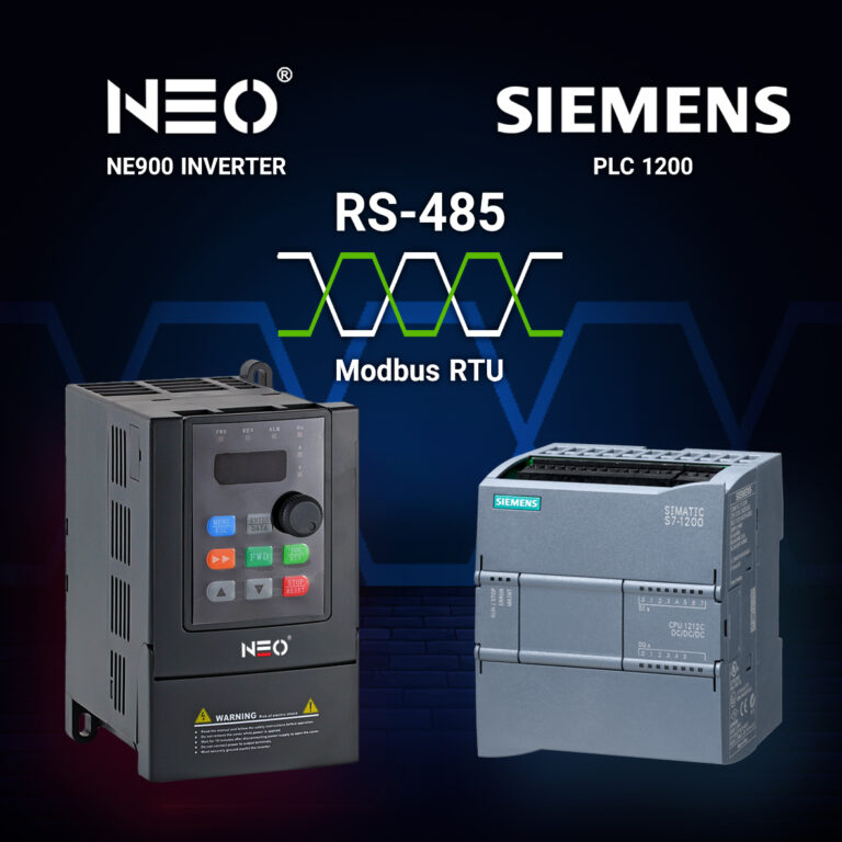 ارتباط بین اینورتر نئو NEO و PLC (پی ال سی) 1200 زیمنس